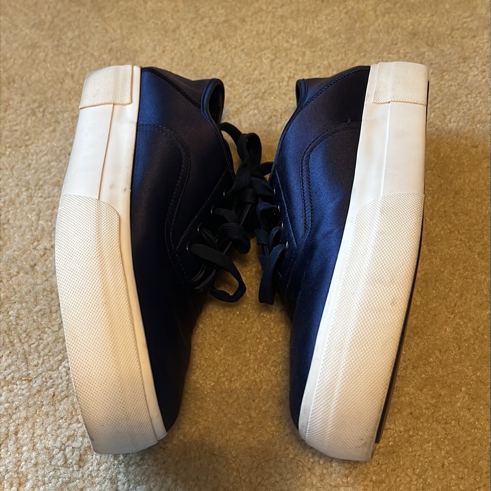 VINCE Women's Copley Platform Sneakers, Navy, 7.5 - Picture 6 of 8